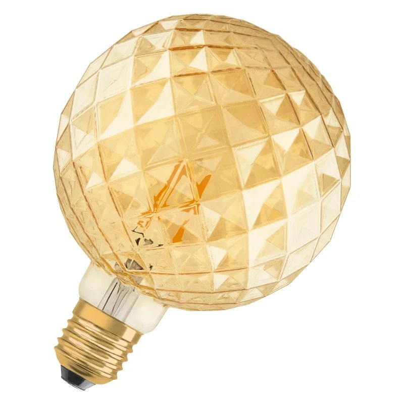 Osram E27 LED Globelamp | 4W Goud 2400K 220V/240V 824 470Lm | 300° Ø125mm