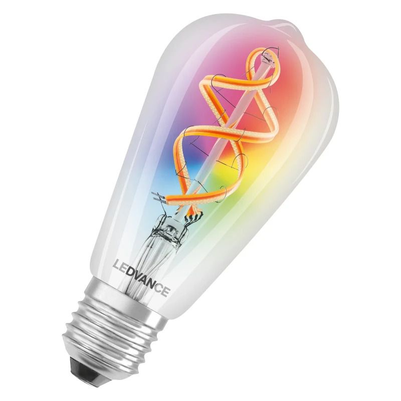 10x Ledvance Smart E27 LED Edison Lamp | 4.5W 2700K 220V/240V 300Lm | 300° Dimbaar