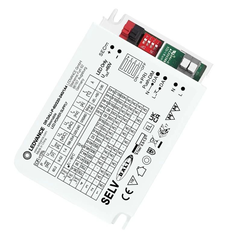 Ledvance LED Driver | LED DRIVER DALI PERFORMANCE GEN 2 -60/220-240/1A49V/52V | DALI Dimbaar IP20