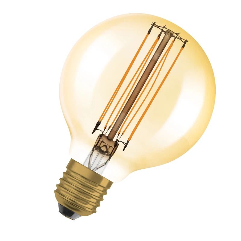 Osram E27 LED Globelamp | 5.8W Goud 2200K 220V 822 470Lm | 320° Ø80mm Dimbaar
