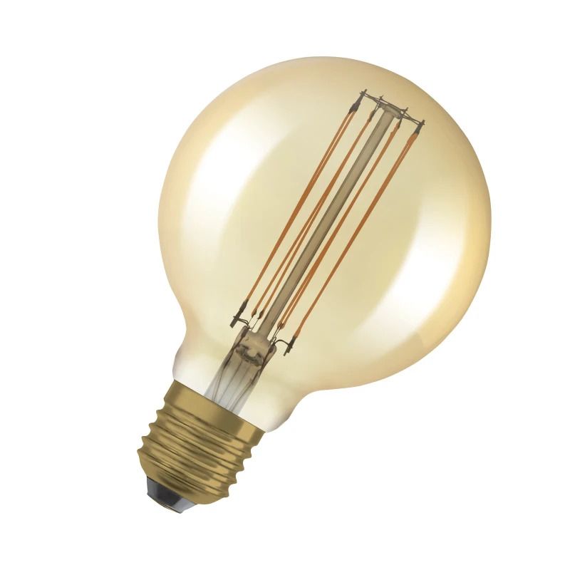 Osram E27 LED Globelamp | 5.8W Goud 2200K 220V/240V 822 470Lm | 320° Ø95mm Dimbaar