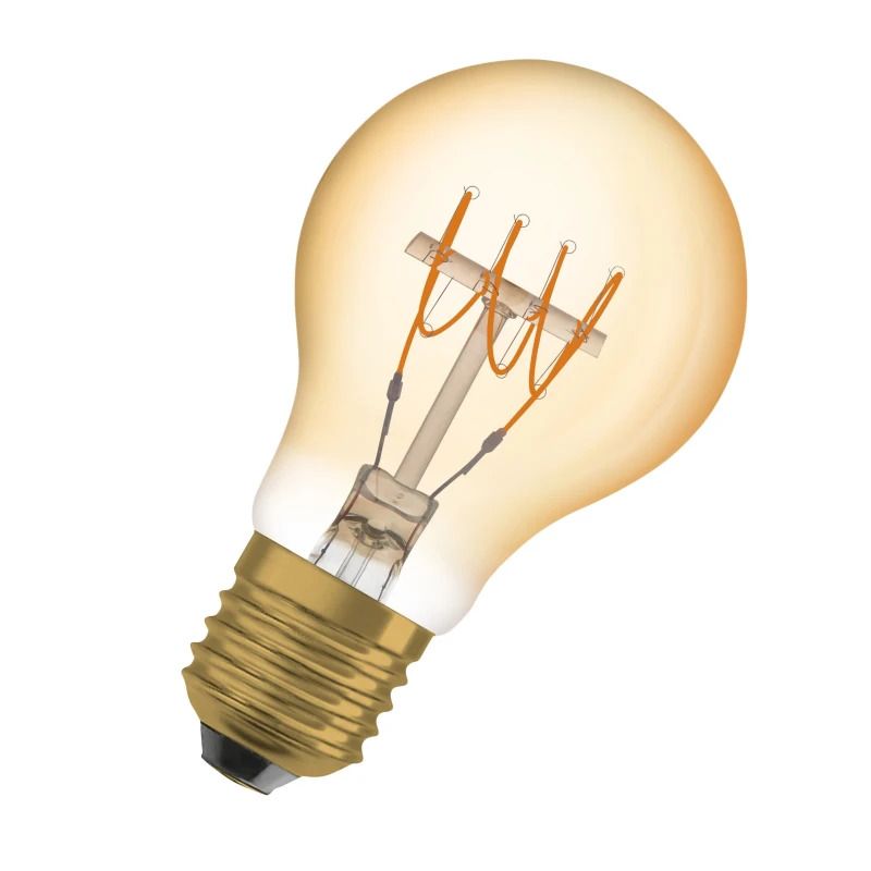 Osram E27 LED Kaarslamp | 4.8W Goud 2200K 220V/240V 822 400Lm | 320° Dimbaar