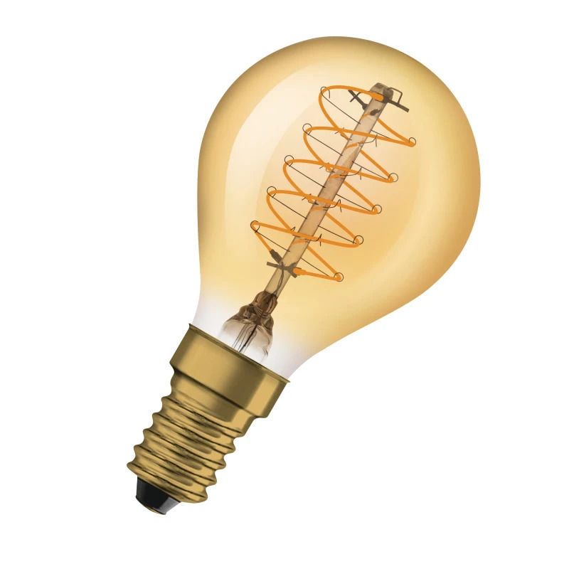 Osram E14 LED Lamp | 3.4W Goud 2200K 220V/240V 822 250Lm | 320° Dimbaar