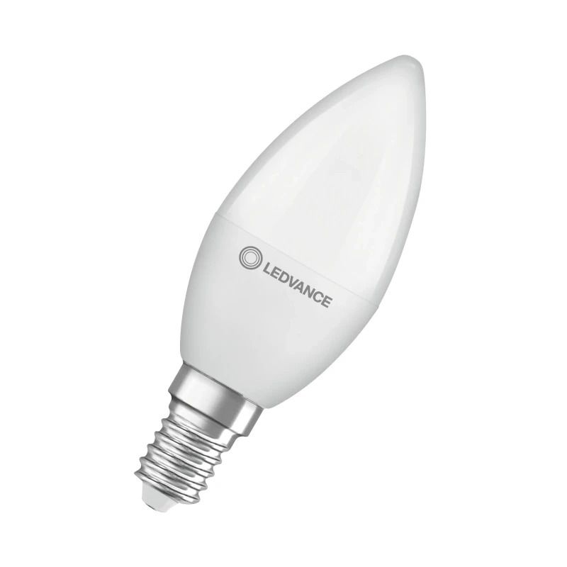 Ledvance E14 LED Kaarslamp | 4.9W 2700K 220V/240V 827 470Lm | 220° Ø37mm
