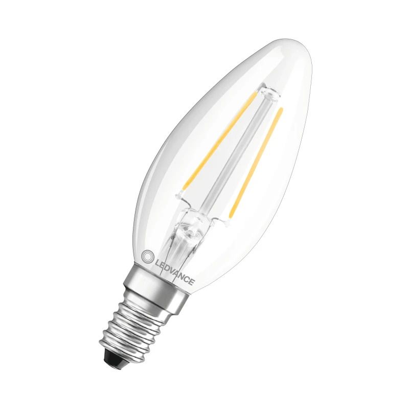 Ledvance E14 LED Kaarslamp | 2.5W 2700K 220V/240V 827 250Lm | 300° Ø35mm