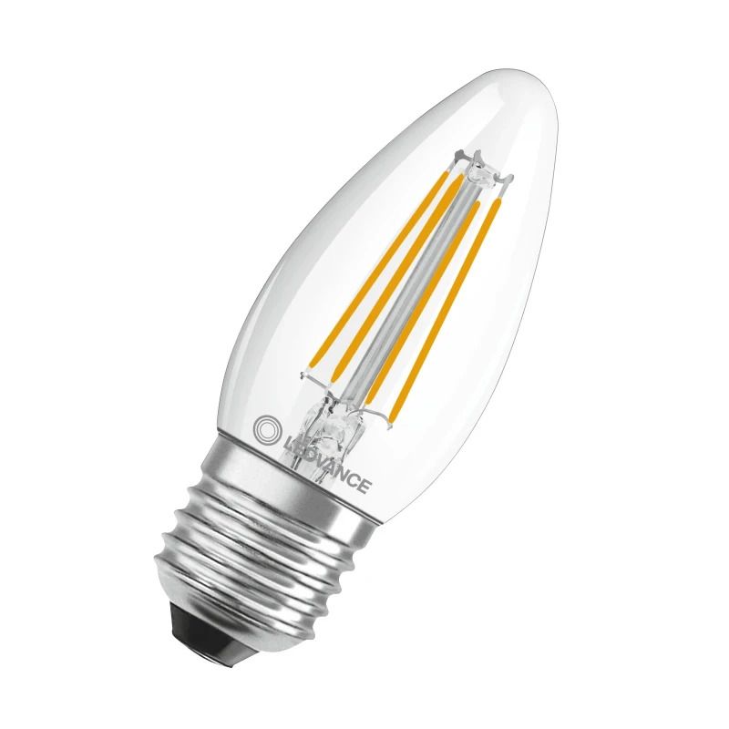 Ledvance E27 LED Kaarslamp | 4W 2700K 220V/240V 827 470Lm | 300° Ø35mm