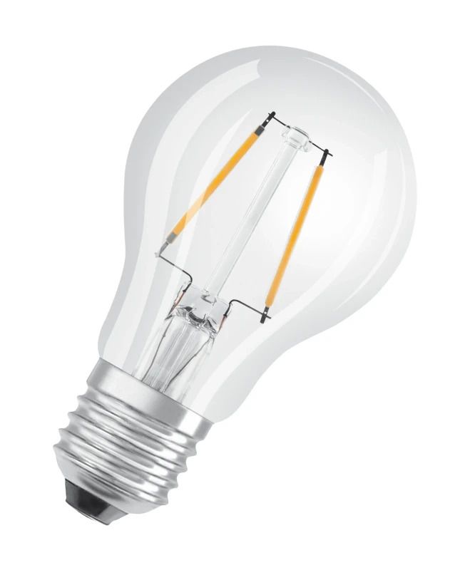 6x Osram E27 LED Lamp | 1.5W 2700K 220V/240V 827 136Lm | 300°