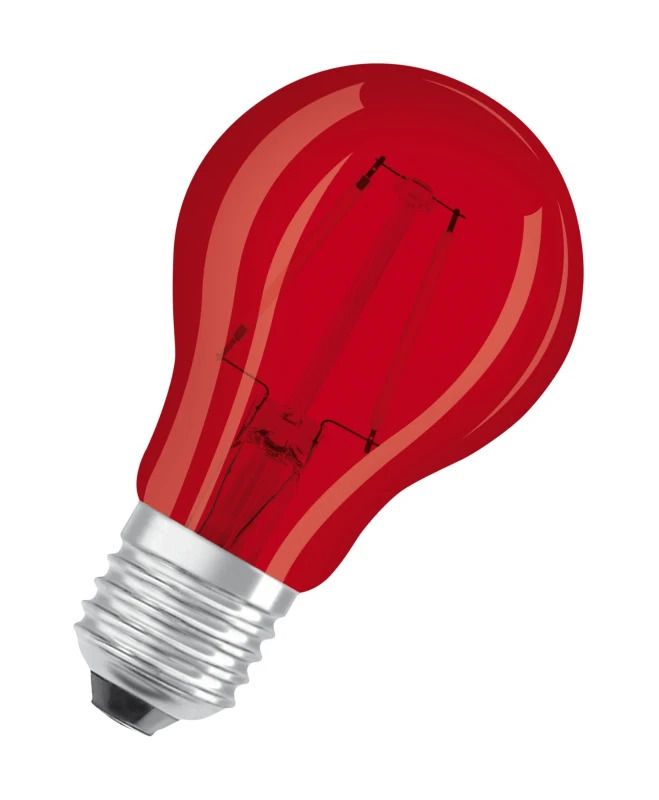 Osram E27 LED Kaarslamp | 2.5W Rood 220V/240V 410 45Lm | 300°