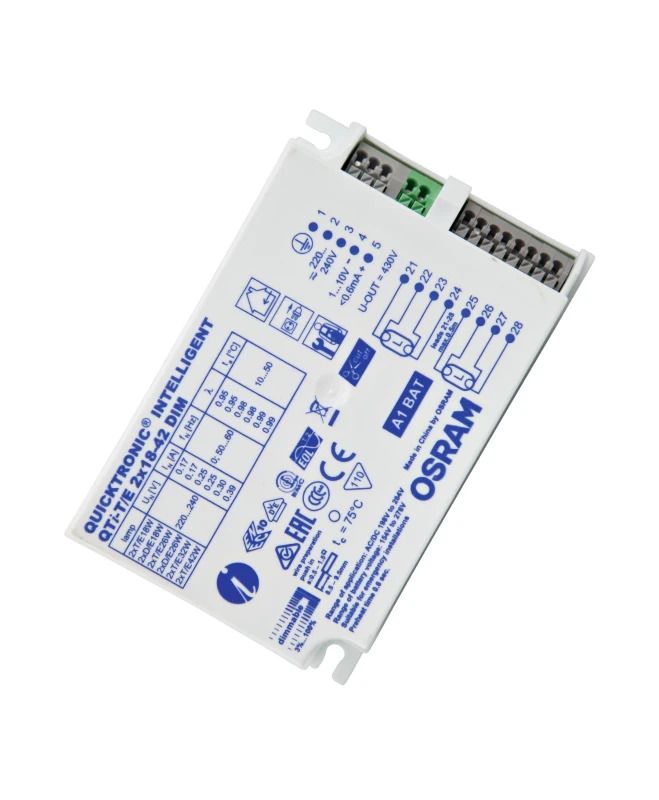 Osram QUICKTRONIC Voorschakelapparaat | 2X 18W/42W 1-10V IP20