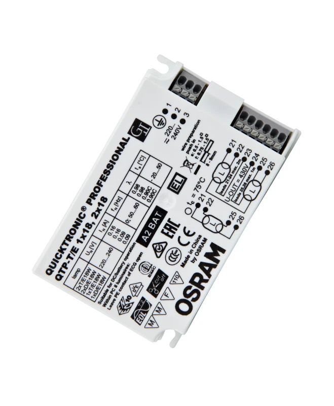 Osram QUICKTRONIC Voorschakelapparaat | 2X 18W IP20