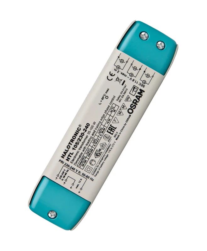 Osram HALOTRONIC Transformator | 35W/105W 12V/240V | Dimbaar IP20