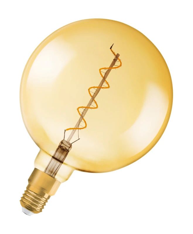 Osram E27 LED Kaarslamp | 4W Goud 2000K 220V/240V 820 300Lm | 300° Ø200mm Dimbaar