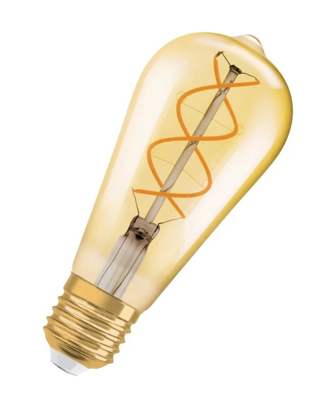 Osram E27 LED Kaarslamp | 4W Goud 2000K 220V 820 300Lm | 300° Dimbaar