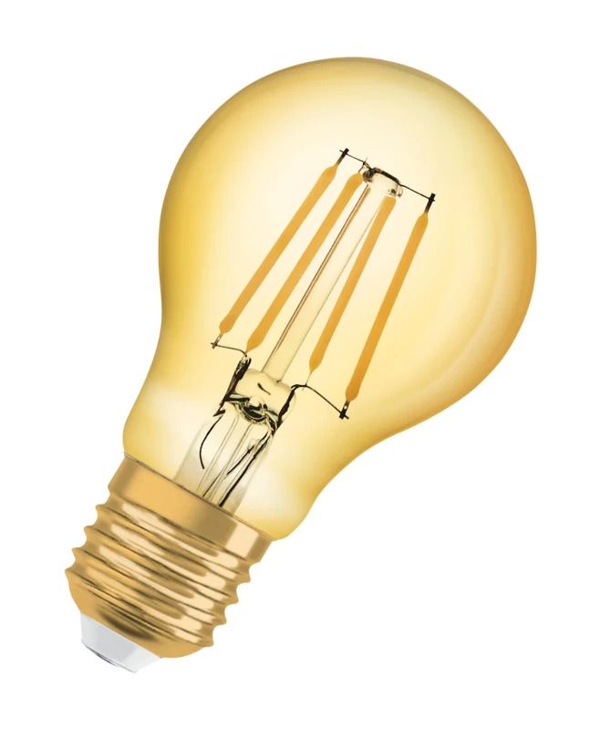 6x Osram E27 LED Lamp | 7.5W Goud 2400K 220V/240V 824 865Lm | 300°