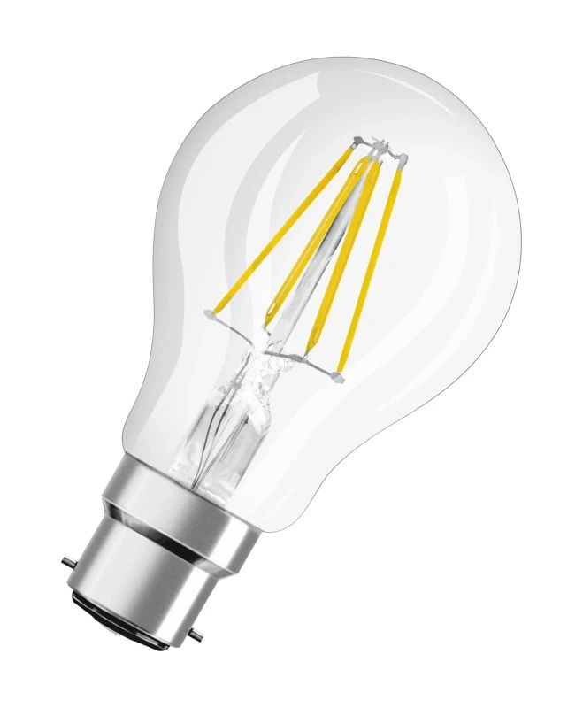 10x Osram B22d LED Lamp | 6.5W 2700K 220V/240V 827 806Lm | 300° Dimbaar