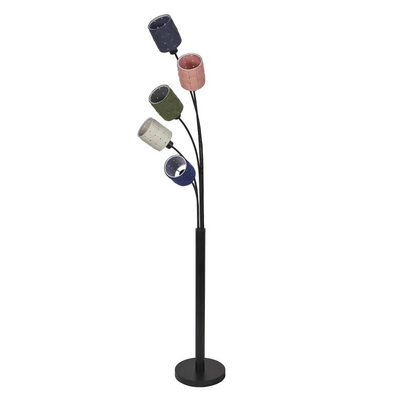 Ledvance LED Armatuur E14 | Decor Felt Weaving Cans Floor 5XE14 Multicolor