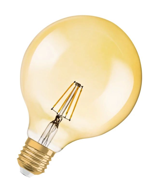 4x Osram E27 LED Kaarslamp | 4W Goud 2400K 220V 824 410Lm | 300° Ø124mm