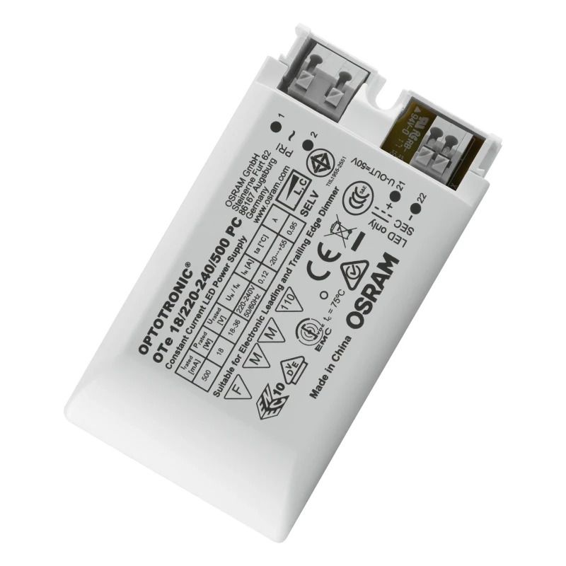 Osram LED Driver | 500mA 18W 18V/36V | Dimbaar IP20