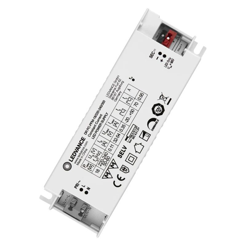 Ledvance LED Driver | 350mA 18W 32V/54V | Dimbaar IP20