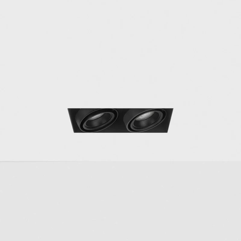 10x Inbouwarmatuur Splendore2 Zwart GU10/Ba15d excl. frame, incl. ring zwa