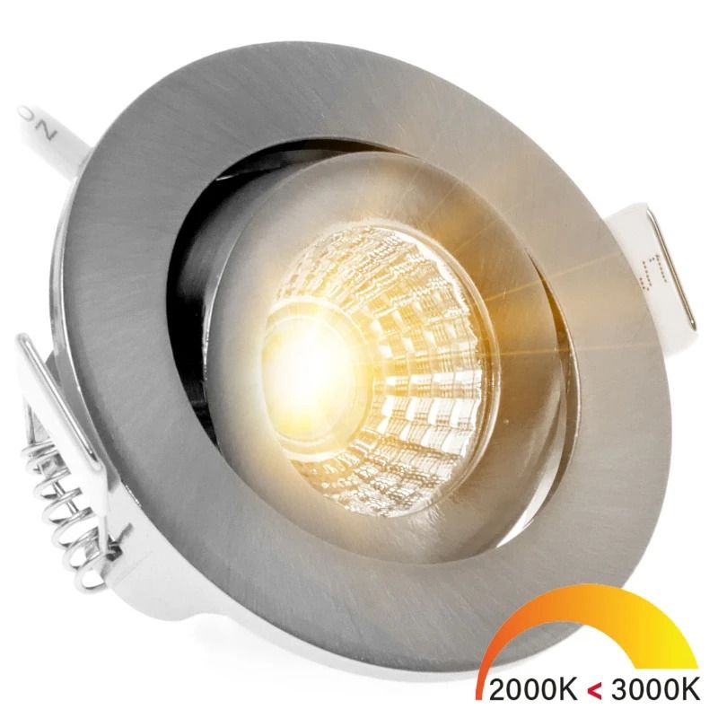 EcoDim LED Inbouwspot Ø55mm | 5W 2000K/3000K 450Lm | 920/930 IP54 | Dimbaar