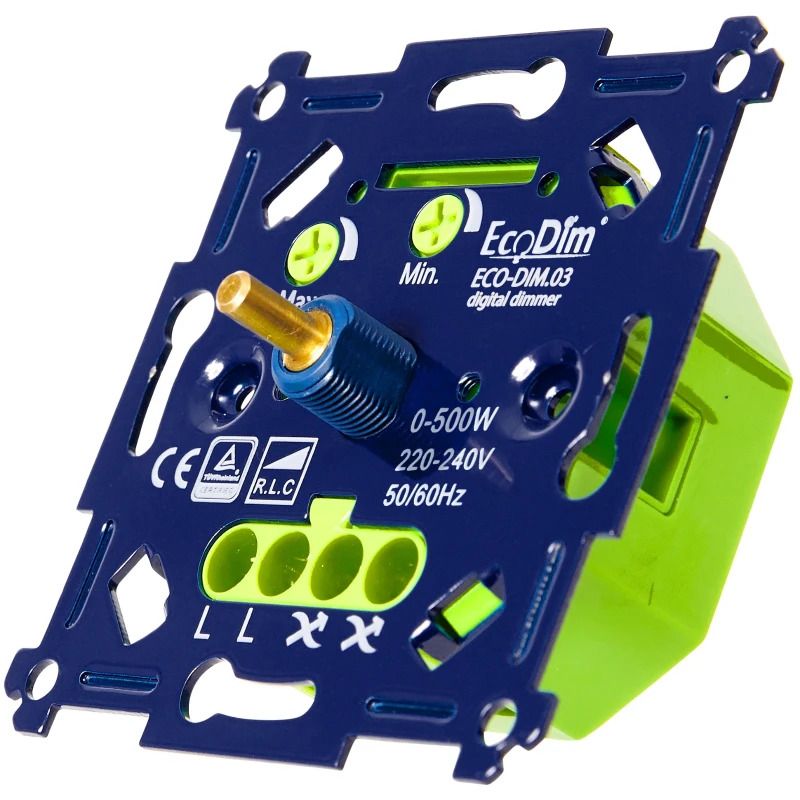 EcoDim Dimmer | led dimmer universeel 0-500w fase aan- en afsnijding