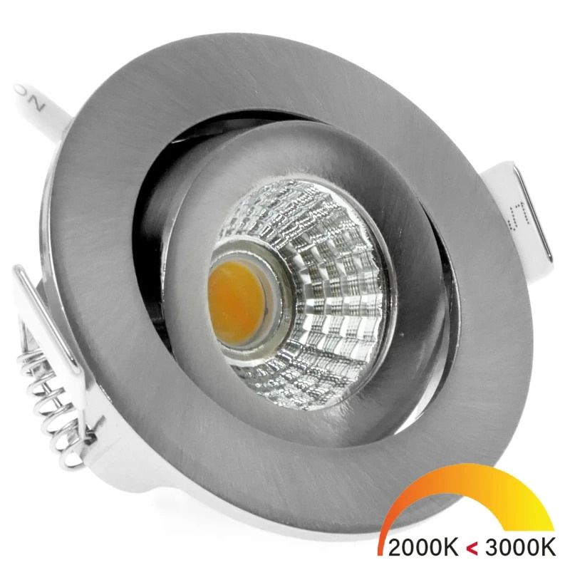 EcoDim LED Inbouwspot Ø55mm | 5W 2000K/3000K 450Lm | 920/930 IP54 | Dimbaar