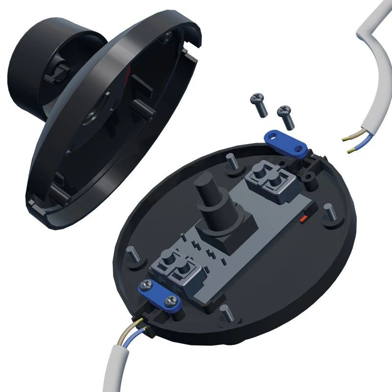 EcoDim Dimmer | Led vloerdimmer 0-50W zwart