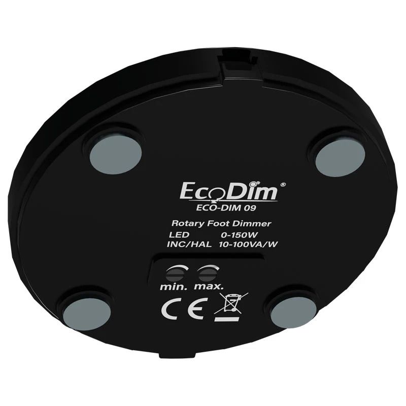 EcoDim Dimmer | Led vloerdimmer 0-50W zwart