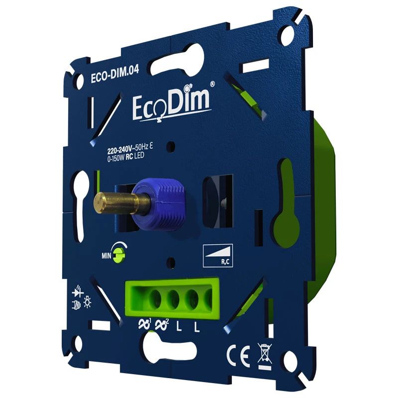 EcoDim Dimmer | led dimmer universeel 0-150w fase afsnijding