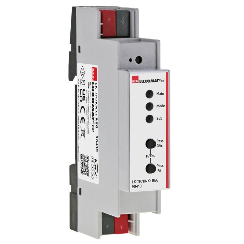 BEG Luxomat Lijnkoppelaar Bussysteem | System interface / Koppelaar DIN-rail montage grijs IP20 KNX Secure