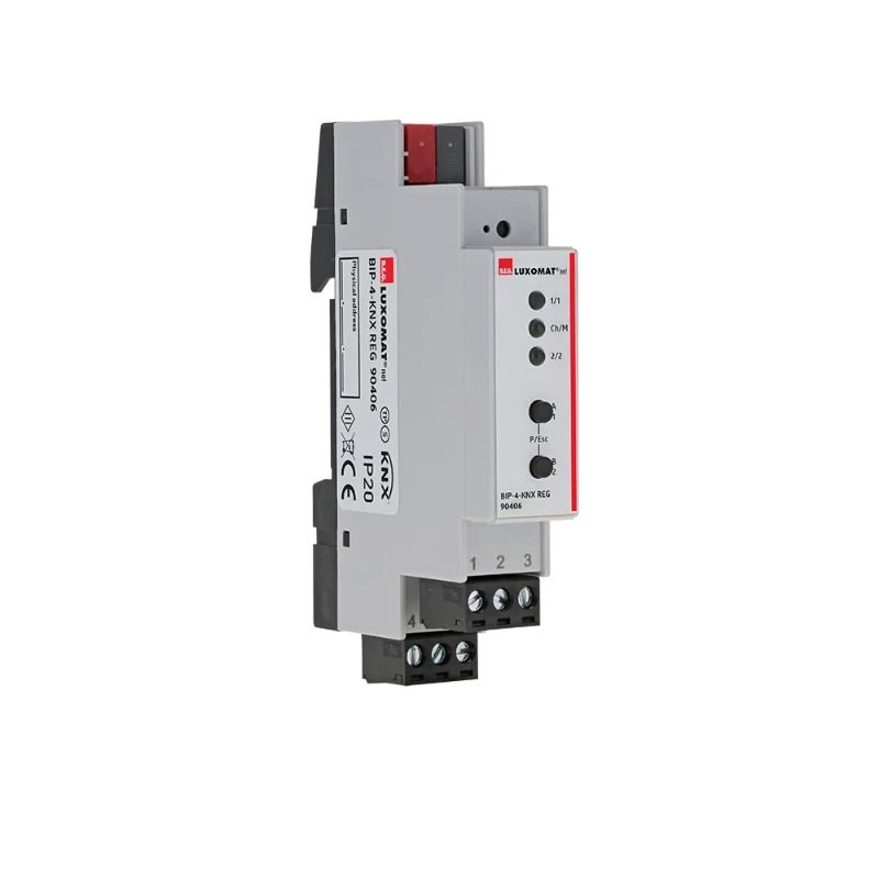 BEG Luxomat KNX Drukknopinterface | KNX binary input device P OB wit IP20 KNX 4Kanaal