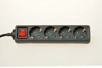 VB Extend Stekkerdoos | TCD 4V + RA 1,5 meter 3x1.5mm² zwart + schakelaar
