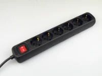VB Extend Stekkerdoos | TCD 6V + RA 5 meter 3x1.5mm² zwart + schakelaar