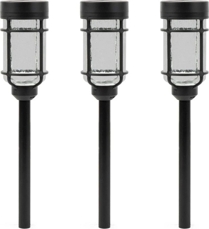 Luxform | 3X Solar Tuinlamp Catala | 6Lm Warm Wit | Zwart
