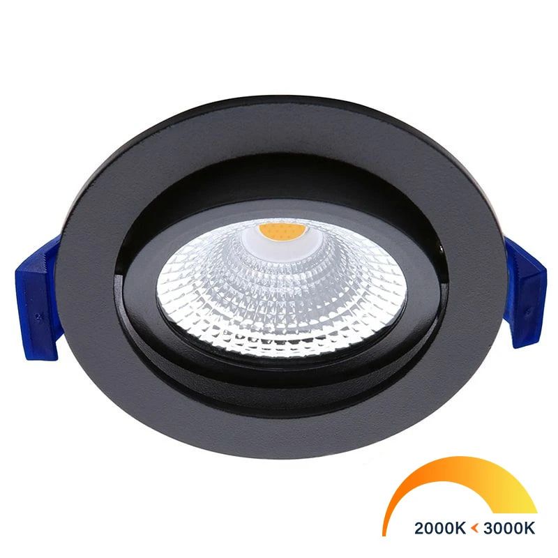 EcoDim LED Inbouwspot Ø75mm | 5W 2000K/3000K 450Lm | 920/930 IP54 | Dimbaar