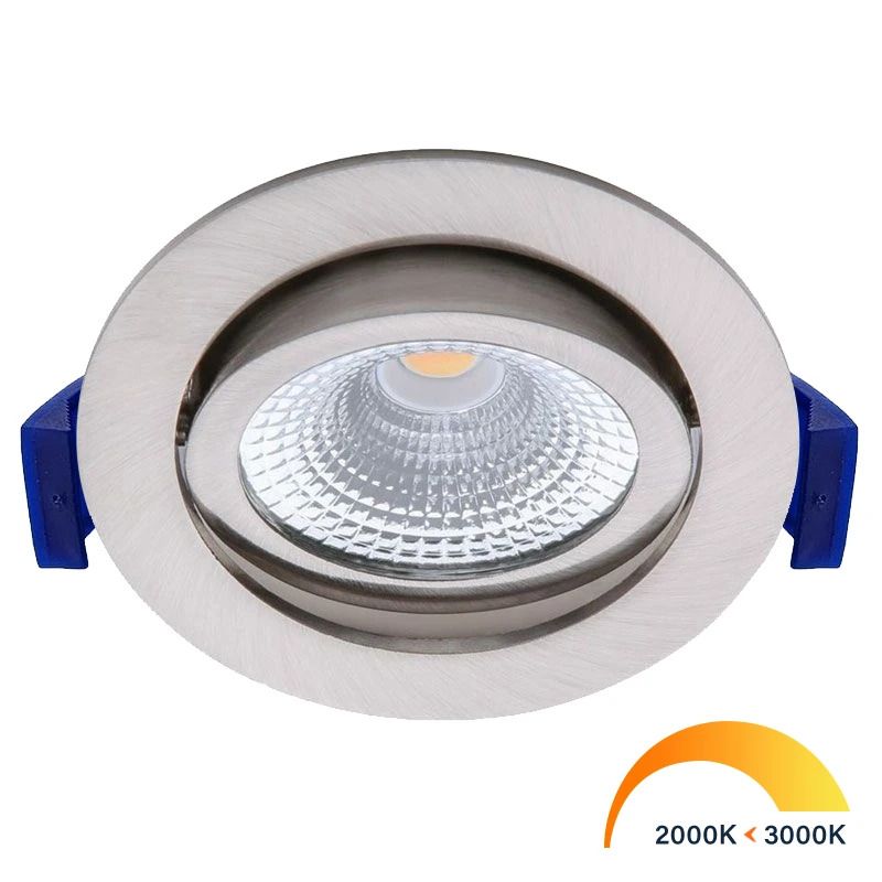 EcoDim LED Inbouwspot Ø75mm | 5W 2000K/3000K 450Lm | 920/930 IP54 | Dimbaar