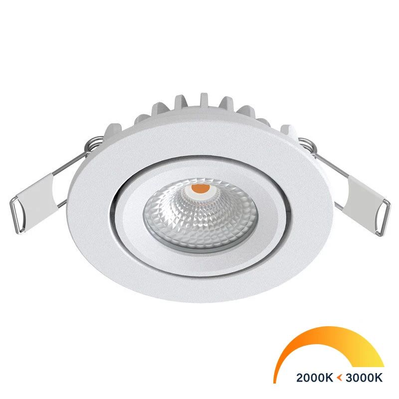 EcoDim LED Inbouwspot Ø55mm | 5W 2000K/3000K 450Lm | 920/930 IP54 | Dimbaar