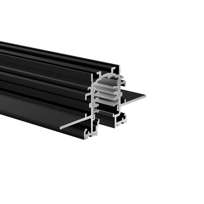 Concord Spanningsrail | lytespan trimless inbouw 2m zwart 9000-2/b-tr