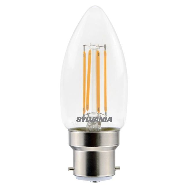 Sylvania B22d LED Lamp | 4.5W 2700K 470Lm 230V | 827 Dimbaar | ToLEDo Retro