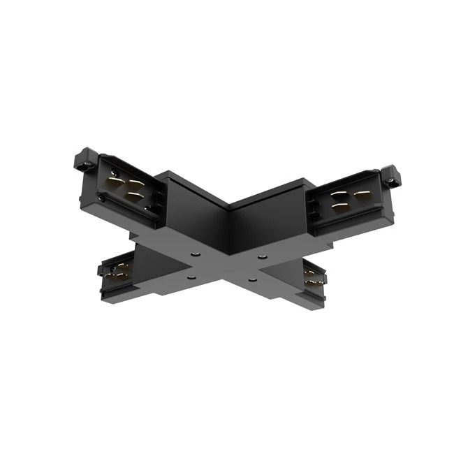 Sylvania Onderdeel | Koppeling/verbinder X-vorm | onetrack x-voeding zwart 9017/b