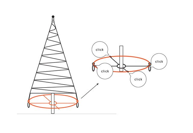 Fairybell Kerstboomring Voor Vlaggenmast