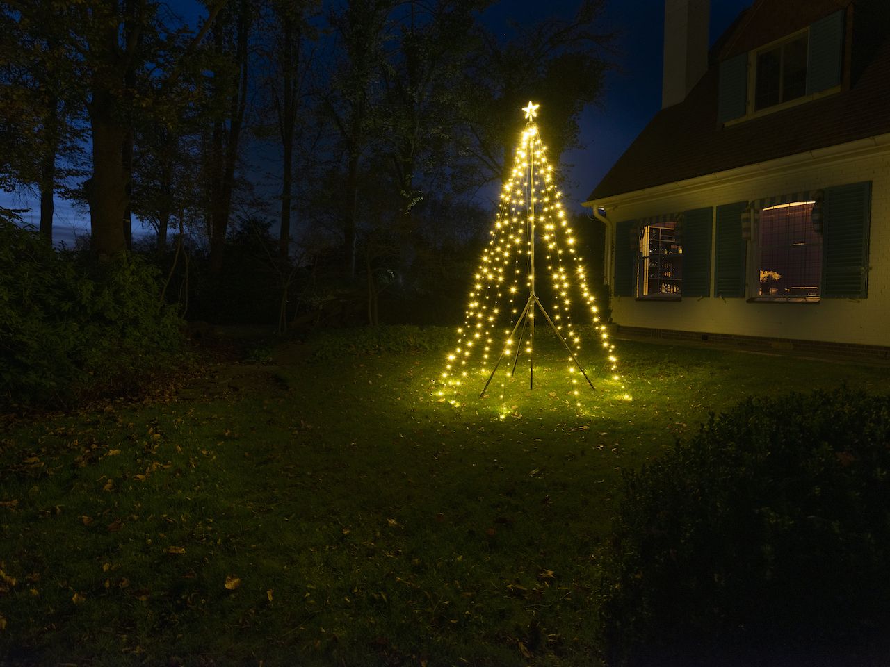 Christmas United LED Kerstboom Vlaggenmast | 400cm 450 LEDS | Warm Wit | Inclusief Mast