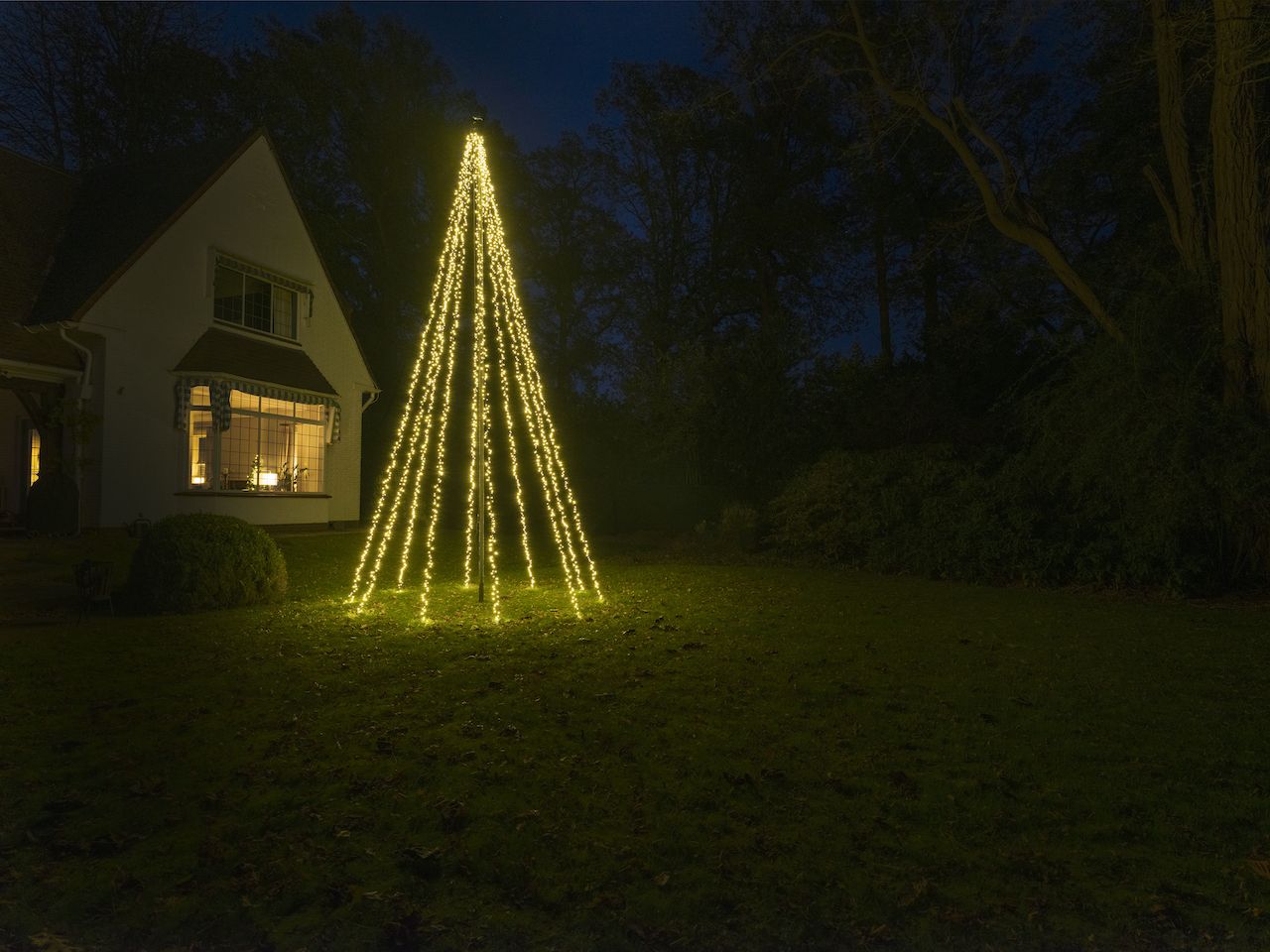 Christmas United LED Kerstboom Vlaggenmast | 600CM 3000 LEDS | Warm Wit
