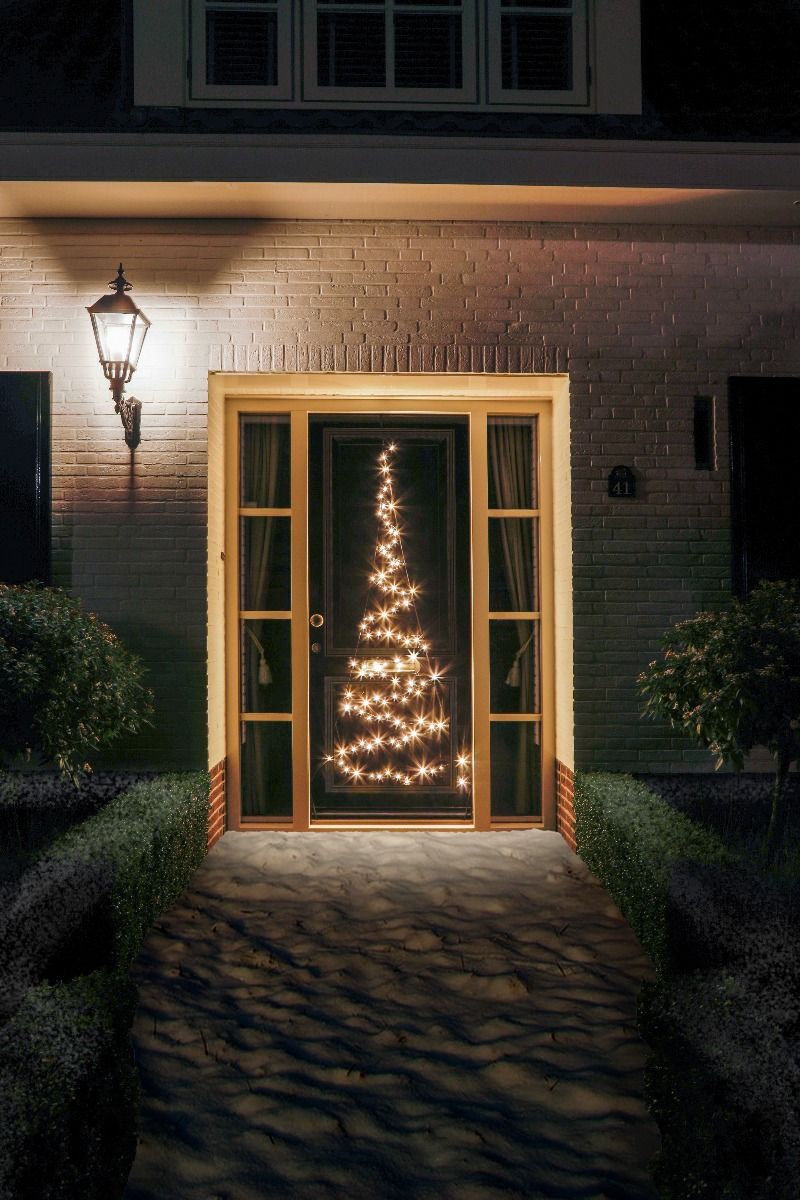 Fairybell Deurkerstboom | 210cm 120 LEDs | Warm Wit