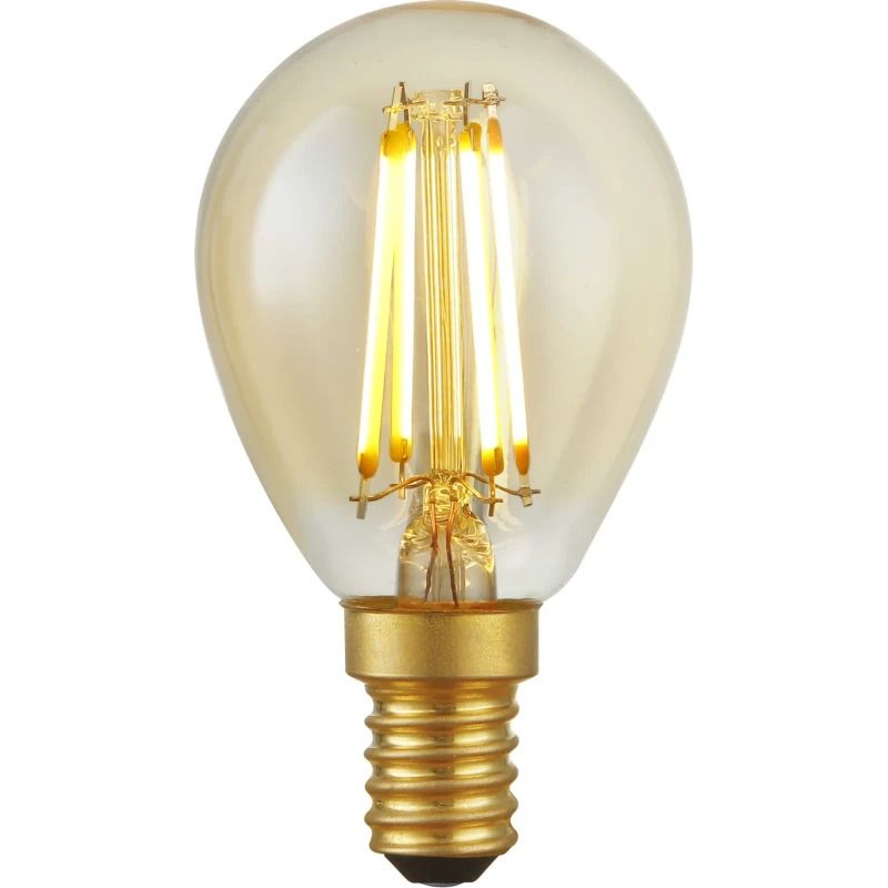 SPL E14 LED Kogellamp | 4.7W Goud 2200K 220V/240V 922 | 360° Dimbaar