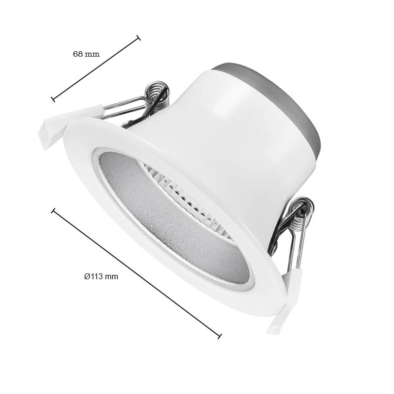 ELP LED Downlighter Ø90/108mm | 10W 3000K/5000K 1100Lm | 830/850 IP22