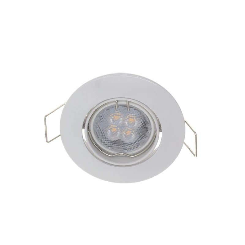 ELP gu10 armatuur dione kantelbaar wit Ø65mm IP22