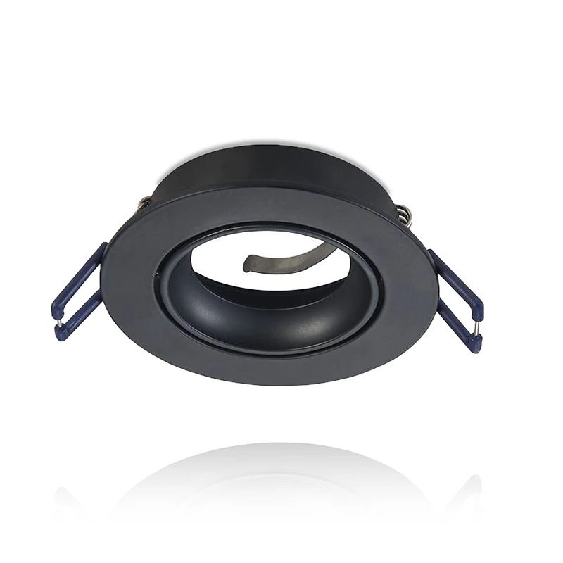 ELP gu10 armatuur carme kantelbaar zwart Ø85mm IP22