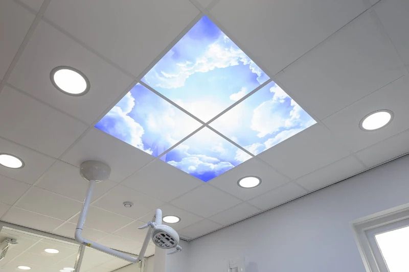 ELP Onderdeel | fotoprint afbeelding wolk | verdeeld over 4 panelen | 595 x 595 mm